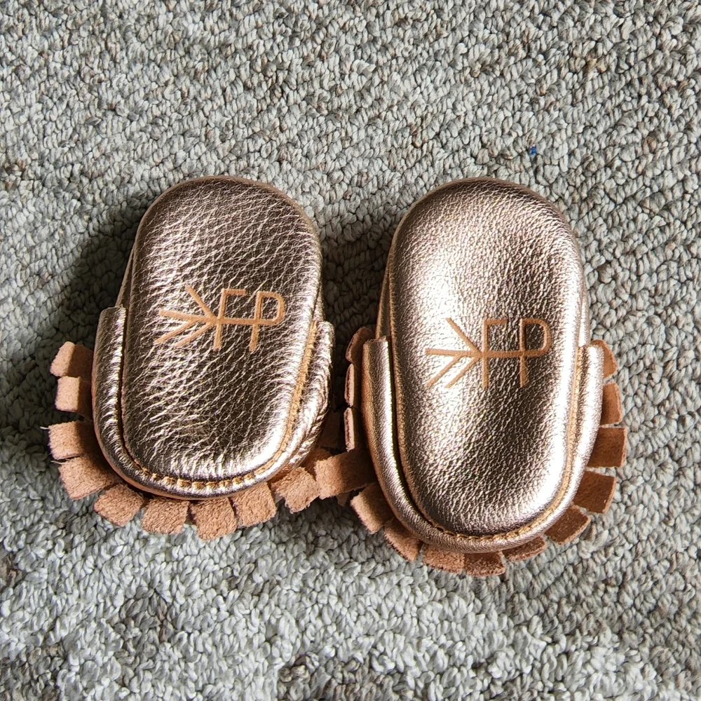 Freshly Picked Rose Gold Moccasins